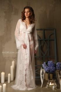 wedding photo -  Dressing gown  with lace F-14