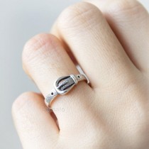 wedding photo - Belt Ring in sterling silver