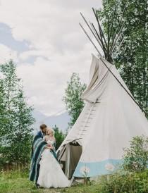 wedding photo - Canadian Rocky Mountains Camp Wedding: Sarah + Leigh - Part 1