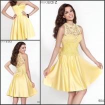 wedding photo - Yellow 2015 Tarik Ediz Short Prom Dresses With Lace Wrap A-Line Sweetheart Homecoming Party Ball Gowns Special Occasion Dresses Online with $95.15/Piece on Hjklp88's Store 