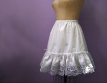 wedding photo - Fancy White Lace  Petticoat,  custom made to your size and length