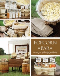 wedding photo - Popcorn Bar
