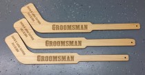 wedding photo - Laser Engraved Mini Hockey Sticks Best Man Gift, Groomsmen Gift, Birthday Gift HS1