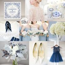 wedding photo - China Blue Wedding Inspiration 