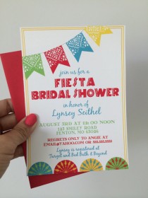 wedding photo - Fiesta Bridal Shower Invitations, Mexican Wedding Shower Invite, Printable Fiesta Invitations