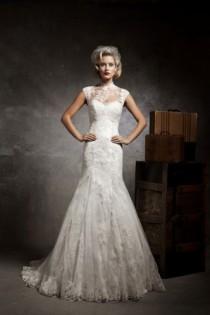 wedding photo -  Sultry And Special Lace Jewel Natural Embroidery Bridal Lace Wedding Dress