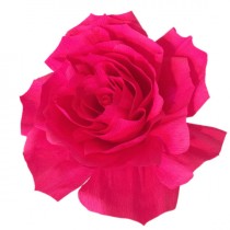 wedding photo -  Giant Paper Rose, Crepe paper Rose, Giant bouquet flower. Hot pink crepe paper Rose, Fake flowers, Baby shower decor, Big Bouquet flowers