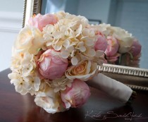 wedding photo -  Shabby Chic Wedding Bouquet