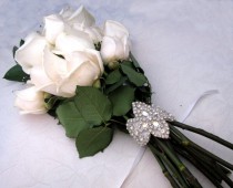 wedding photo -  Crystal Rhinestone Wedding Bouquet Wrap