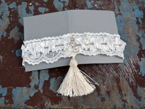 wedding photo -  Wedding leg garter, Wedding Garter Set,Bridal Garter Set,Of White Lace Garter, Bridal Accessory,Wedding Accessory