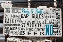 wedding photo -  Bar Rules Sign on Wood or Canvas, Man Cave Rules, Custom Pub Sign, Personalized Bar sign, Groomsmen Gift, Best Man Gift