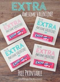 wedding photo - "Extra" Awesome Valentine & Free Printable - The Crafting Chicks