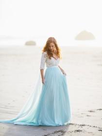 wedding photo - Ethereal and Romantic Oregon Coastline Bridal Inspiration - Wedding Sparrow 