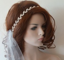 wedding photo -  Bridal Headband, Wedding Headband, Bridal Rhinestone Headband, Wedding Headband, Bridal Hair Accessories, Wedding Hair Accessories