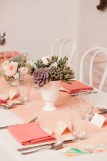 wedding photo - Peach, Pink, And Mint Bridal Shower