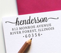 wedding photo - Custom Address Stamp - Self Inking Address Stamp - Personalized Stamp (121)