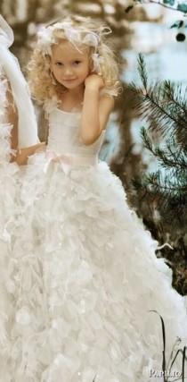 wedding photo - White Dress For Flower Girl