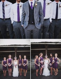 wedding photo - Blue / Green / Purple Wedding 
