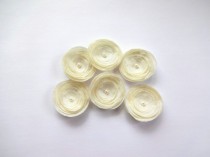 wedding photo - Small Ivory Silk Poppies Embellishment
