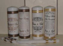 wedding photo - Unity Candle  Set with Memorial Candle
