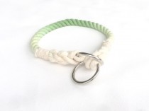 wedding photo - Slip collar, Dyed Pet Collar, Ombre dyed rope, Ombre collar, Dyed Rope, Rope Dog Collar, Nautical Dog Collar
