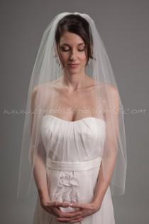 wedding photo - Bridal Veil Swarovski Crystal Rhinestones Scattered, Wedding Veil - Ginger Veil