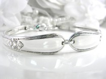 wedding photo - Spoon Bracelet, PERSONALIZED Bracelet, FREE ENGRAVING, Spoon Jewelry, Silverware Bracelet, Bridesmaids Bracelet - 1930 Adoration