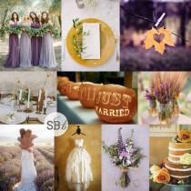 wedding photo - Pantone Amethyst Orchid & Oak Buff Wedding Inspiration 