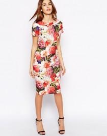 wedding photo - Paper Dolls Pencil Dress in Large Bloom