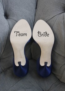 wedding photo - Team Bride - Wedding Shoe Vinyl Decal