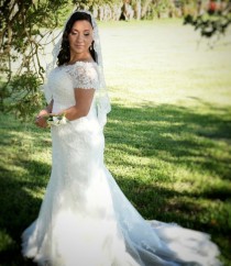wedding photo - Lace Mantilla Wedding Veil