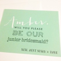 wedding photo - Will You Be My Junior Bridesmaid Card