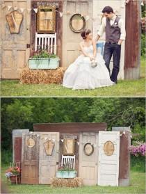wedding photo - 10 Fab Ways To Use Vintage Or Re-purposed Doors At Your Wedding!