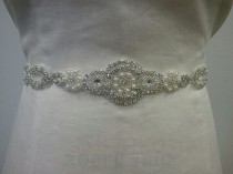 wedding photo - Wedding Belt, Bridal Belt, Sash Belt, Crystal Rhinestone - Style B121