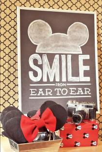 wedding photo - Classic & Crafty Mickey Mouse Birthday Party