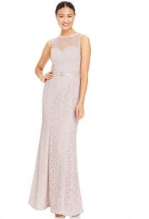 wedding photo - JS Collections Illusion Lace Column Gown