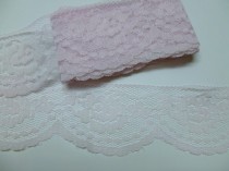 wedding photo - Huge Discount 50 Yards Wholesale Soft Pink Flat Lace Trim 2 Inch Wide Scalloped NOW 5.00