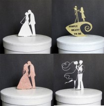 wedding photo - Custom Colors for Cake Toppers, wedding cake toppers