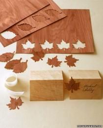 wedding photo - Wooden Seating Cards