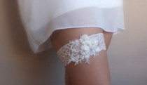 wedding photo - light beige,Wedding garter bridal garter lace handmade 