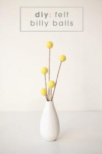 wedding photo - Make Your Own Super Simple And Darling Felt Billy Balls!
