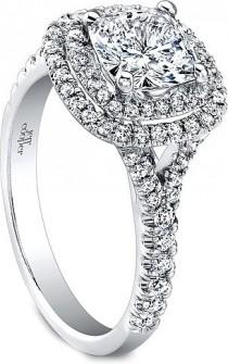 wedding photo - Jeff Cooper Double Halo Diamond Engagement Ring