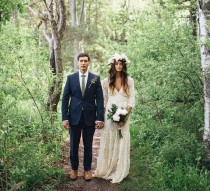 wedding photo - French Lace Maxi Gown