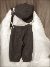 wedding photo - vintage charcoal grey BOYS KNICKER PANTS- little boy knickers, ring bearer pants, boys photo prop (sizes available 1-6 year old)