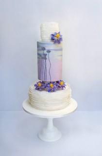 wedding photo - Hand Painted Cakes