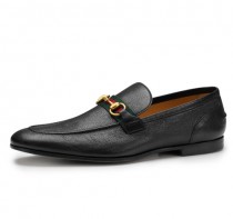 wedding photo -  ZAPPRIX MENS BLACK ELANOR LEATHER SHOES | DRIVER LOAFERS HORSEBIT LOAFERS