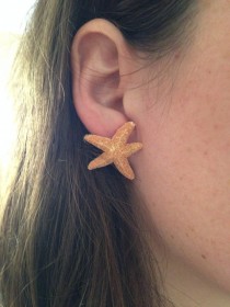 wedding photo - Starfish Earring or Starfish Earrings