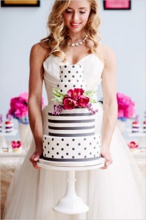 wedding photo - Hot Pink Stripes Wedding Inspiration