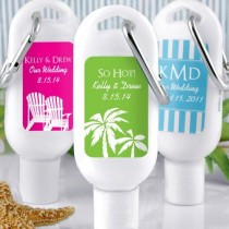 wedding photo - Personalized Sunscreen With Carabiner