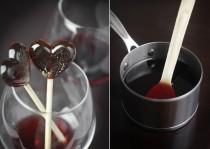 wedding photo - Red Wine Lollipops